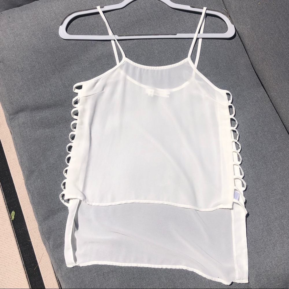 White Top with Ladder Cutouts